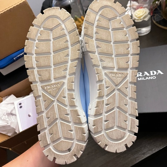 Prada platform blue sneakers size 38 - Picture 7 of 8